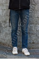 Leg Head Man Casual Jeans Slim Street photo references